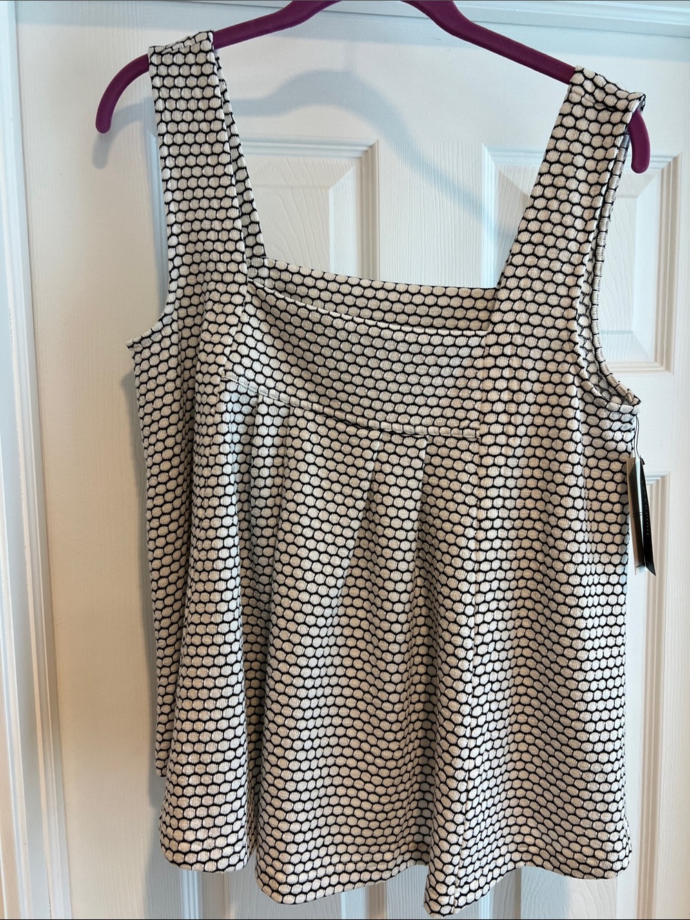 Liverpool Black and White Dot A-Line Tank